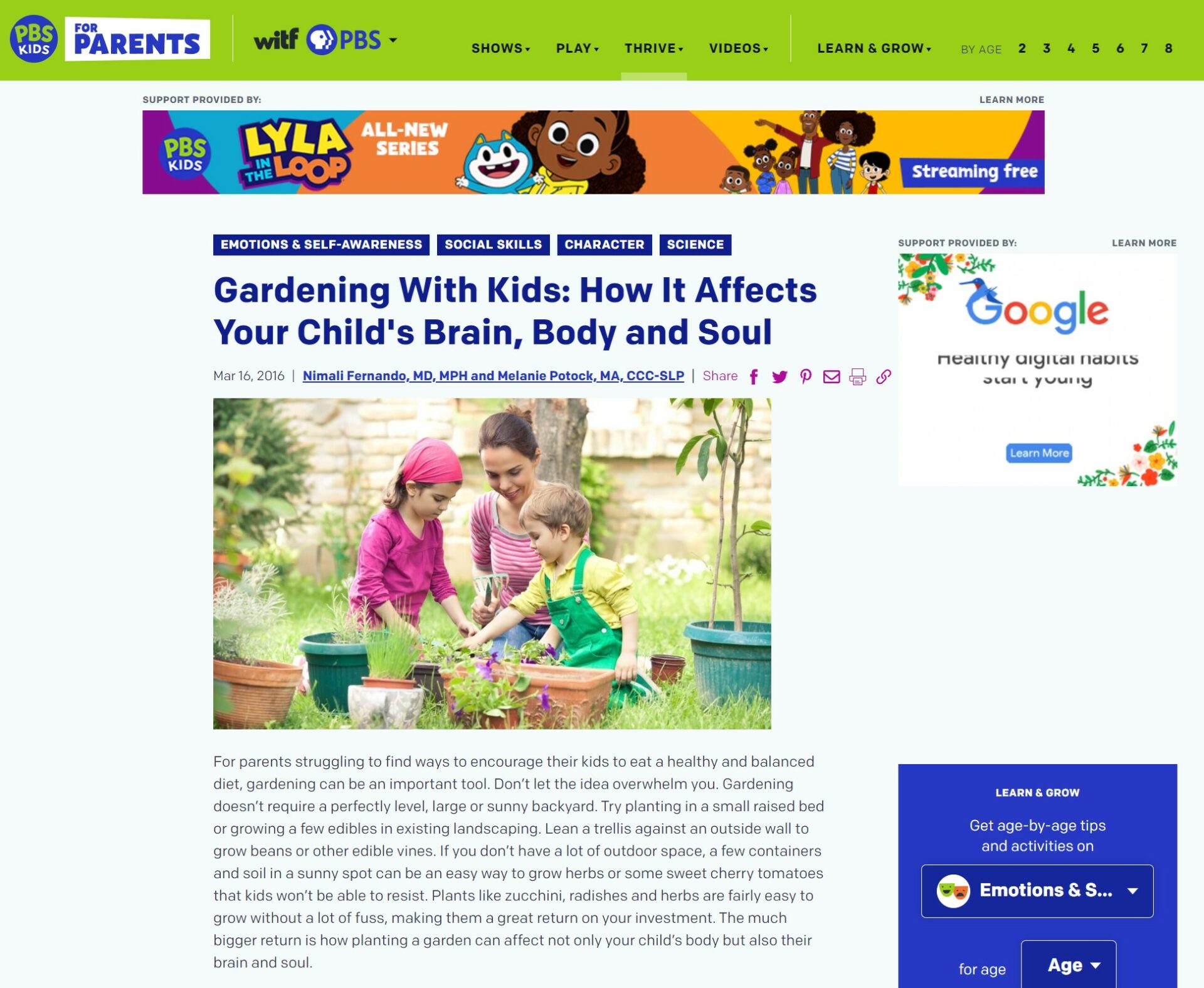 Gardening With Kids: How It Affects Your Child’s Brain, Body, and Soul