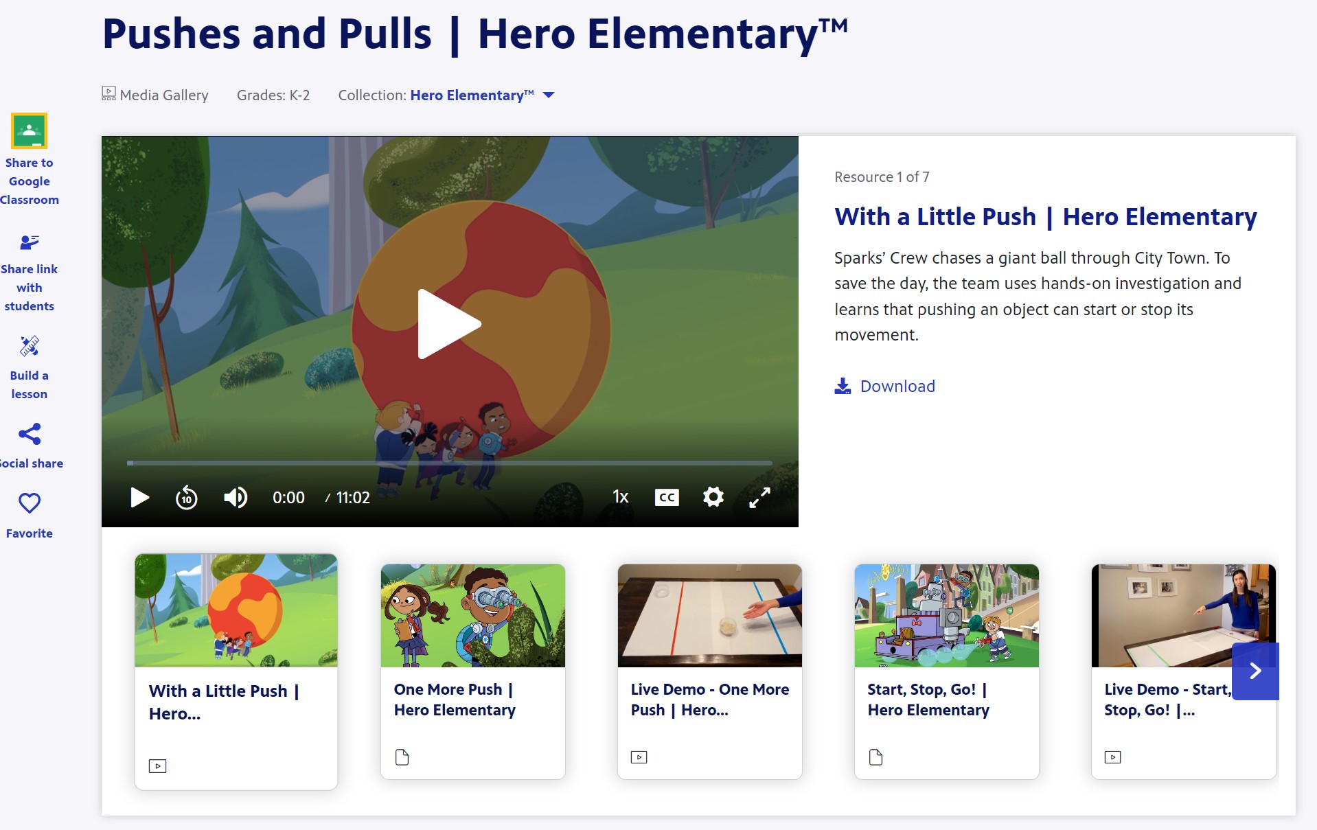 Pushes and Pulls | Hero Elementary™