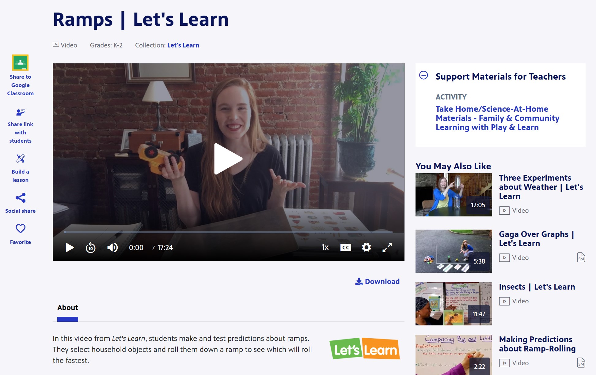 Ramps | Let's Learn | PBS LearningMedia 