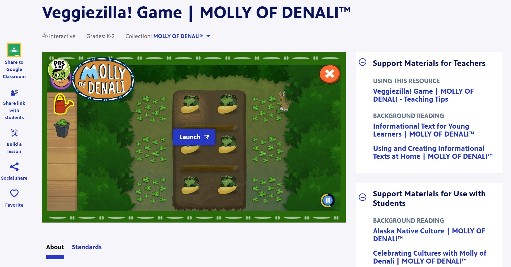 Veggiezilla! Game | MOLLY OF DENALI™