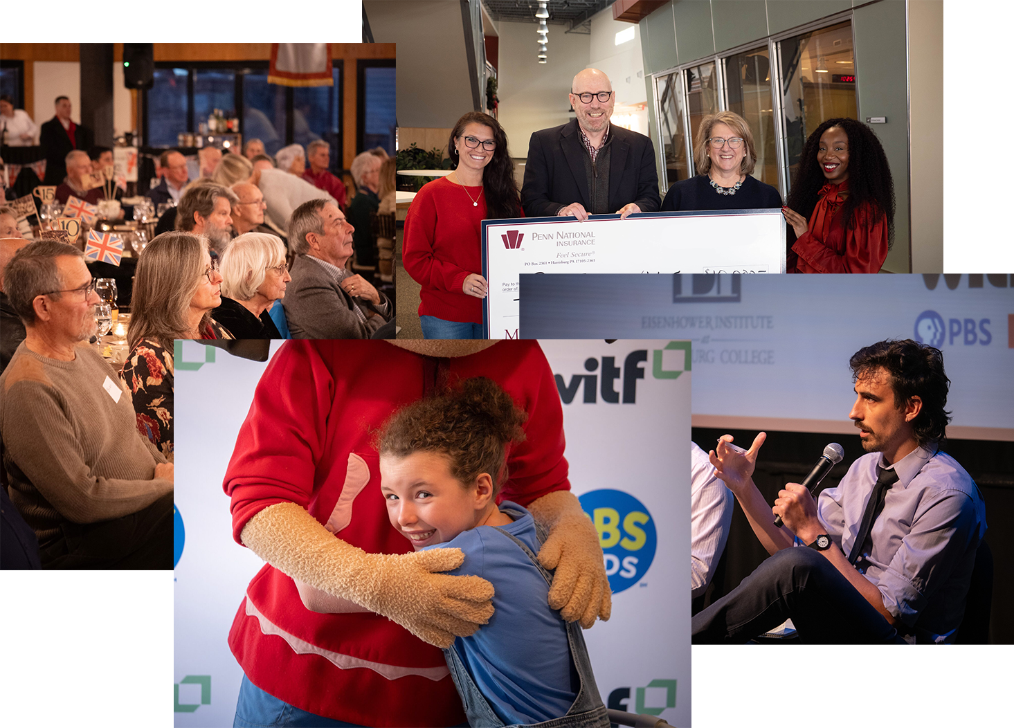 A photo montage of WITF/Pennon activities